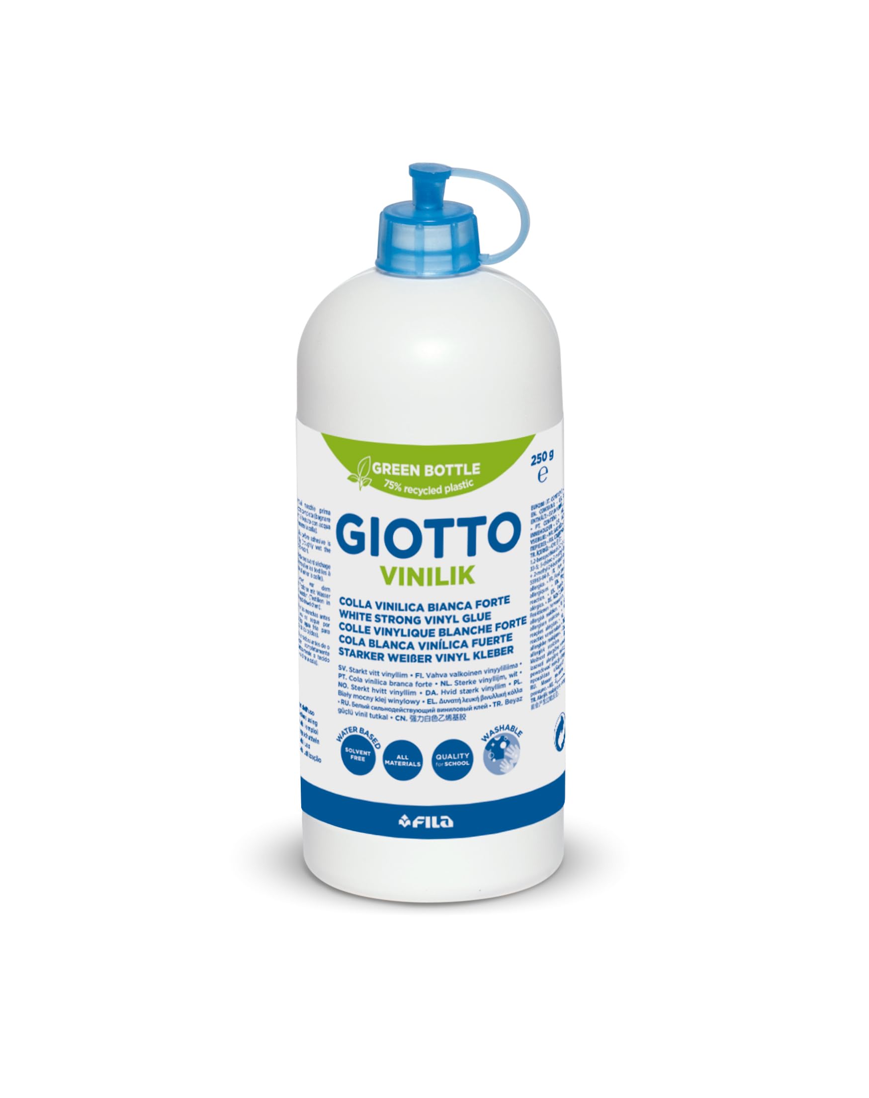 GIOTTO Vinilik White Strong Glue, 250g Plastic Bottle, For Children, Parties and Schools