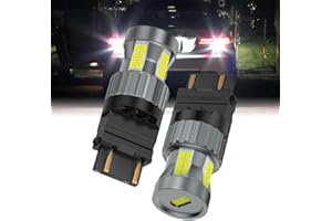 Teguangmei Upgrade 3157 LED Bulb White 23W Super Bright Built in Resistor Canbus Error Free Anti Hyper Flash 3057 3156 3457 4057 T25 Backup Reverse Light Parking Light Daytime Running Light (2PCS)