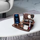 Robomanor Bedside Organiser Docking Station Phone Stand Gift for Him view 6