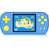 CCTU Handheld Games for Kids Preloaded 218 Retro Video Games, Portable Gaming System with 3.0" Screen Rechargeable Battery, Mini Travel Electronic Toy Birthday Gifts for Boys Girls (Blue)