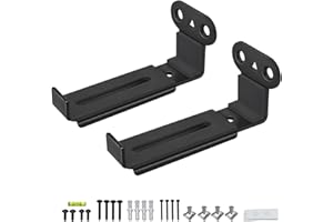 Howonder Soundbar Wall Mount,All Metal Sound Bar Mounts Under TV for Sonos,Samsung, Bose, Vizio, LG, Sony, JBL and More,Depth