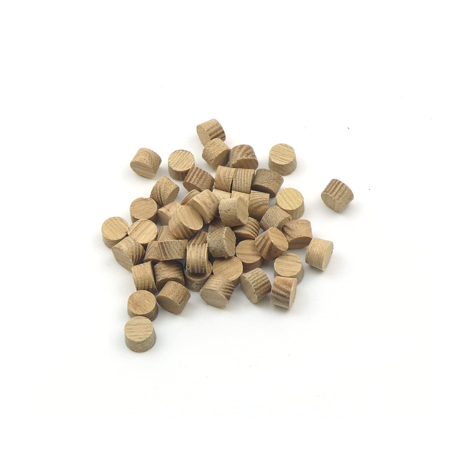 10mm Ash Flat Head Cross Grain Plug - Pack of 50