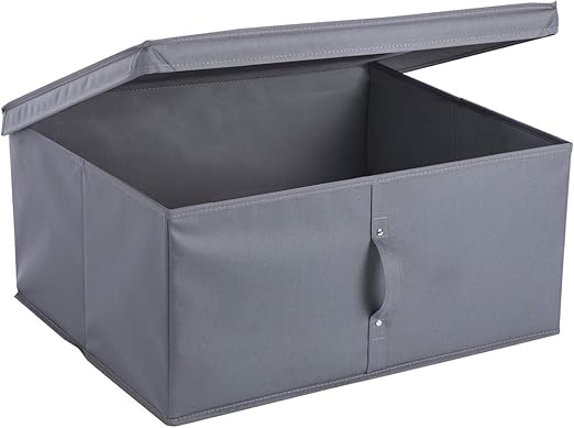 Wedestock - Caja de almacenaje Plegable (55 x 45 x 25 cm), Color Gris: Amazon.es: Hogar