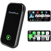 2-in-1 CarPlay Android Auto Wireless Adapter, Plug and Play, No Delay,Plug &amp; Play,CarPlay Converter Dongle for Apple Wired CarPlay Cars &amp; for iPhone iOS 10+, USB &amp; USB C