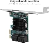ASHATA PCI-E to SATA 3.0 6G Controller Card 4 Port Rear Adapter for Windows view 5