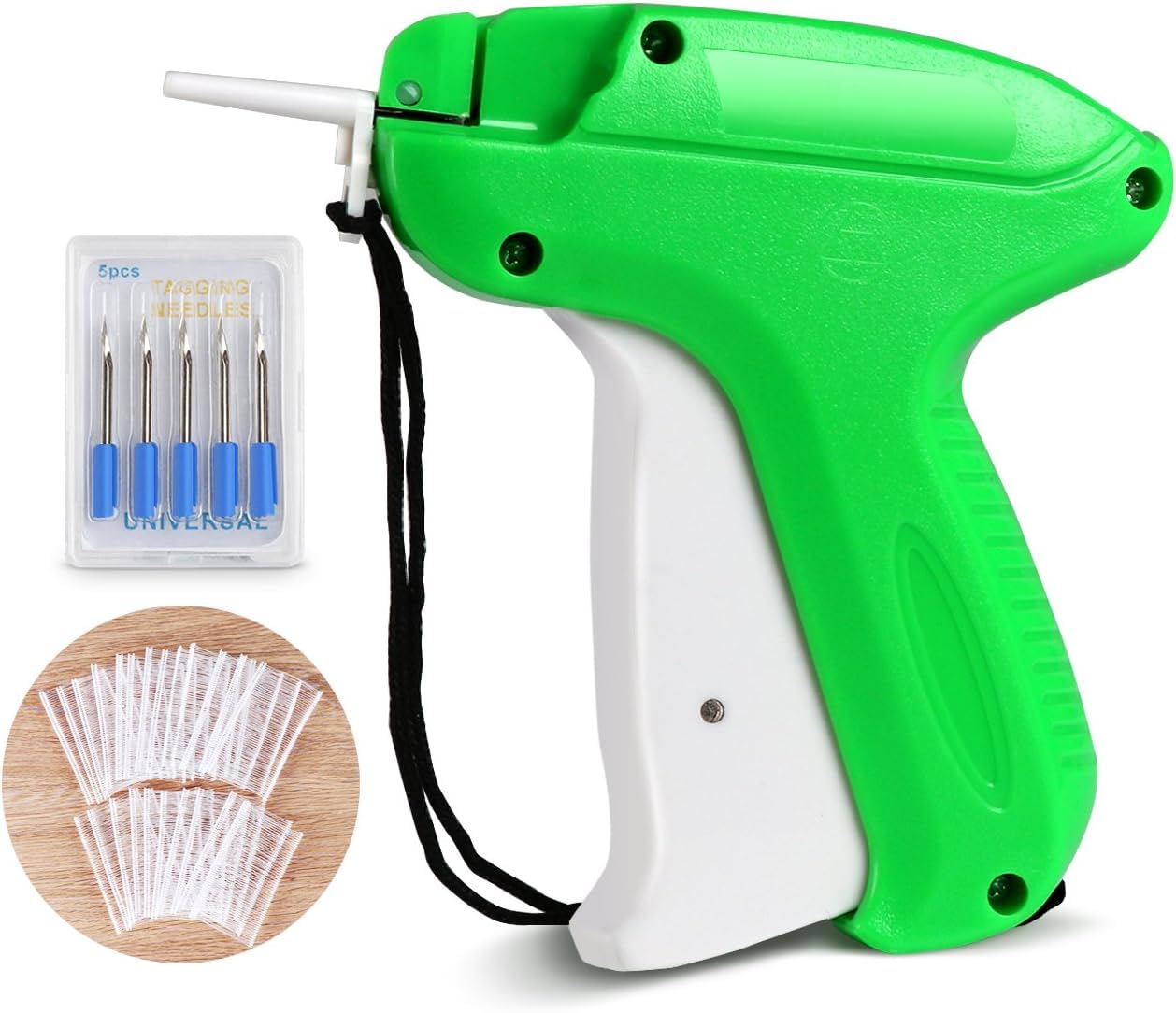 Label Gun, ilauke Tagging Gun for Clothing, Retail Price Label Attacher with 1200 Barbs Fasteners 5cm + 5 Replacement Needles 2mm, Tag Gun Clothes Label Tagging Gun for Bazaar Trade Store Warehouse — image 1