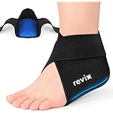 REVIX Heel Ice Pack Wrap, Reusable Hot & Cold Therapy Gel Pack for Heel Spurs, Targeted Relief for Heels and Foot Discomfort (Not for Ankle)