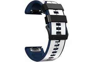 OUTVI 22mm watch band for garmin fenix 7 fenix 6 pro solar fenix 5 quick release dual color silicone watch strap for garmin instinct 2 solar forerunner 965 955 945 epix 2 pro