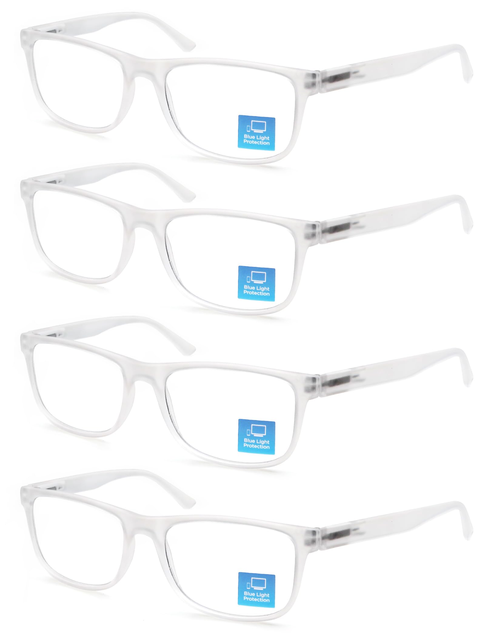 Photo 1 of OLOMEE Clear Reading Glasses Men Blue Light Blocking Large Oversized Readers +1.50 Wide Square Cheaters W/Big Head/Large Face