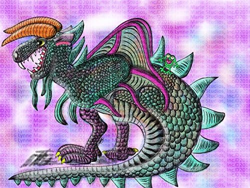 Print - Dragon Carrotacterrus Dragon and Mel The Frog 13" x 19" Fine Art Print