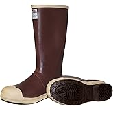 Tingley Pylon MB921B Neoprene Steel Toe Boot, 16-Inch Height, Mens 9 / Womens 11, Brick Red Upper - Brown Sole