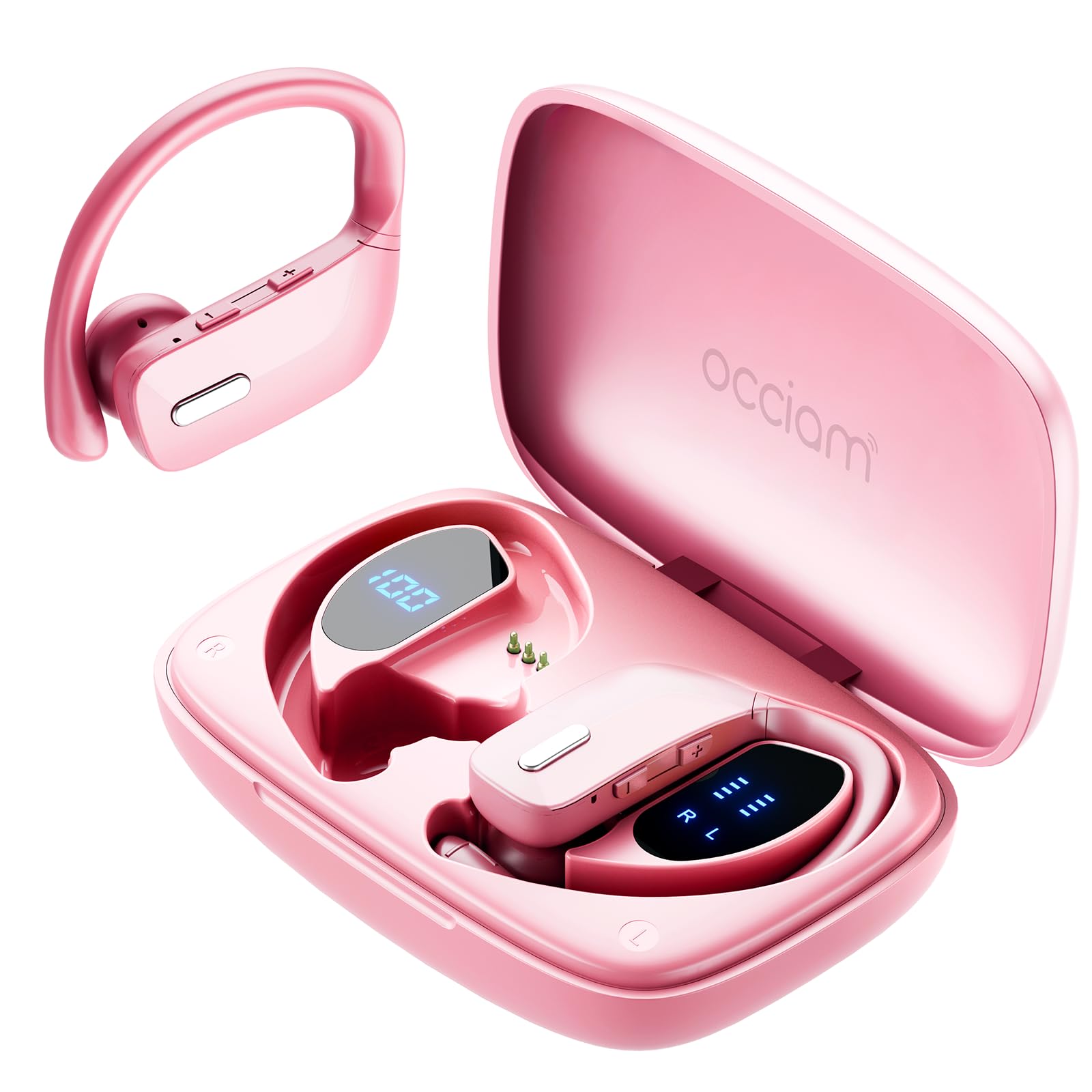 Pink Bluetooth Earphones Recommendations Occiam Wireless Earbuds