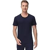 Ink+Ivy Mens Sleepwear Pajama Top Crewneck T-Shirt, Soft Sueded Jersey Tee Loungewear, Undershirt
