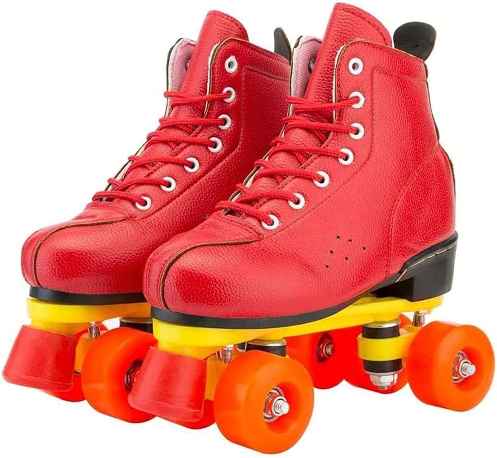 Roller Skates Red Classic Hightop Flash Hardwearing Roller Skates