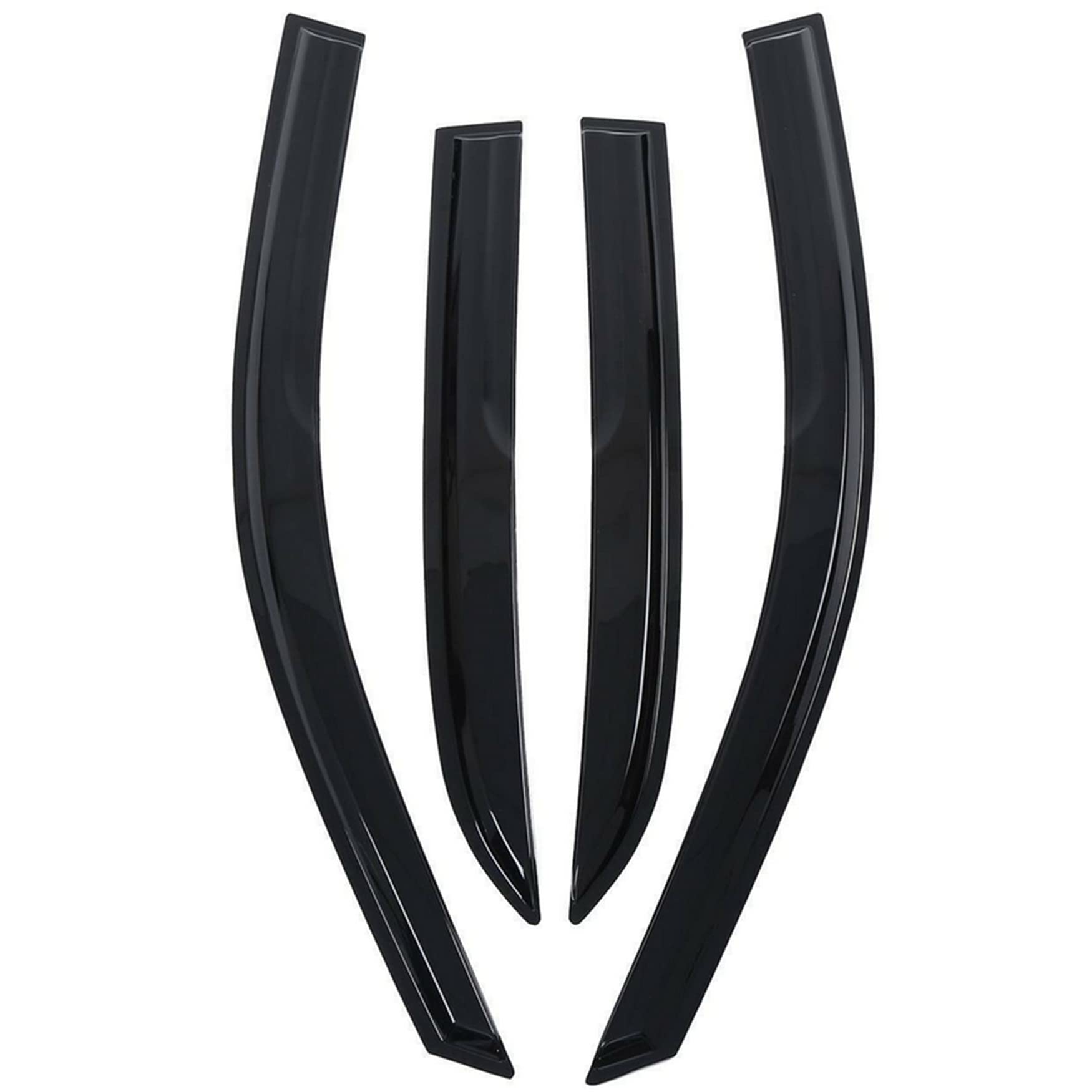 Photo 1 of ***3PCS -MISSING ONE -SELLING AS INCOMPLETE SET*** WFLNHB 3PCS Side Window Visors Shades Shade Visor Rain Wind Sun Guards Replacement for Accord Sedan 4-Door 2003-2007