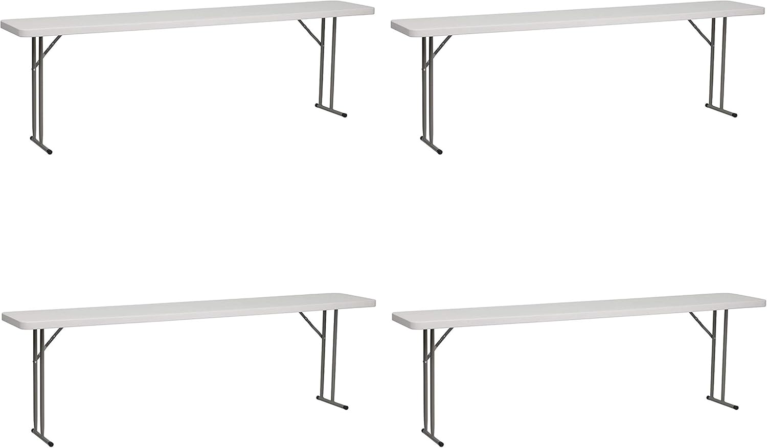 white plastic table and chairs