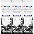 Crest Charcoal 3D White Toothpaste, Whitening Therapy Deep Clean with Fluoride, Invigorating Mint, 4.1 Oz (Pack of 3)
