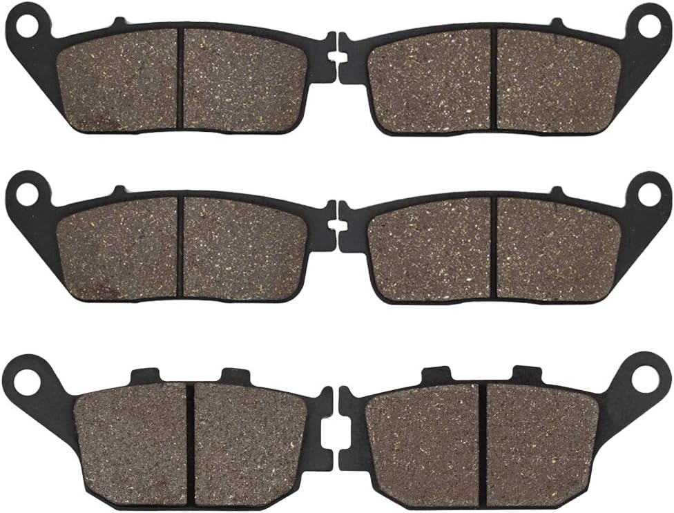 Cyleto Front and Rear Brake Pads for Kawasaki Z750 Z 750 ZR750 ZR 750 2007 2008 2009 2010 2011