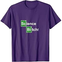 Maglietta Donna Science Bitch – T-Shirt Nera In Cotone Ring-Spun, Vestibilità Regular, Stampa Serigrafica