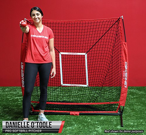 image for PowerNet 5x5 Practice Net + Strike Zone + Weighted Training Ball Bundl
