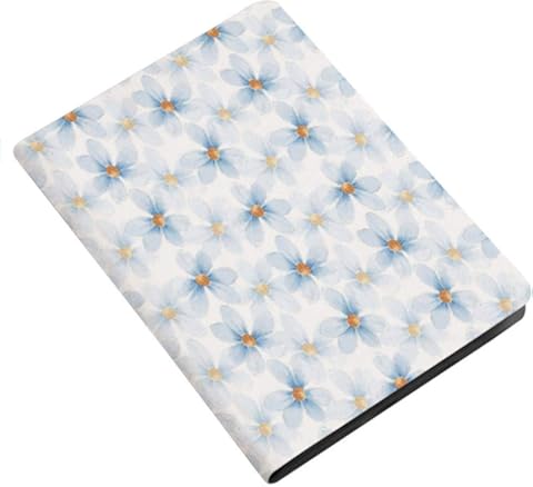Funda de piel sintética para iPad 10.2 2019 (7a generación), diseño de flores pastel