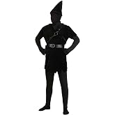 Fun Costumes Peter Pan's Shadow Adult Costume - Includes Tunic, Leggings, Hat, Hood, Gloves &amp; Belt