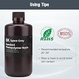 ELEGOO 8K Standard Photopolymer Resin 405nm UV Curing Space Grey 1000G view 4