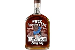 I Love You Every Day - Personalized Whiskey Bottle Decanter Custom Etched Name Message Romantic Gift For Husband Boyfriend An