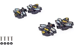 CREATHOME FD&D Multiple Use Shining Screw Cap, Silver Bumble Bee Pattern with M6 Machine Screw