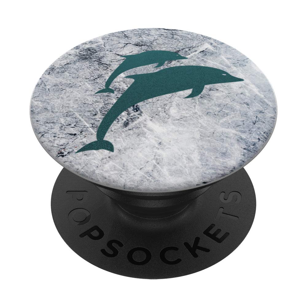 Dolphin Cute Turquoise - Design for Girl Who Loves Dolphins PopSockets PopGrip: Swappable Grip for Phones & Tablets