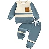 LIOMENGZI Toddler Baby Boy Fall Outfits Funny Contrast Sweatshirt Pant Set Infant Checkerboard Clothes 6 12 18 Months 2T 3T