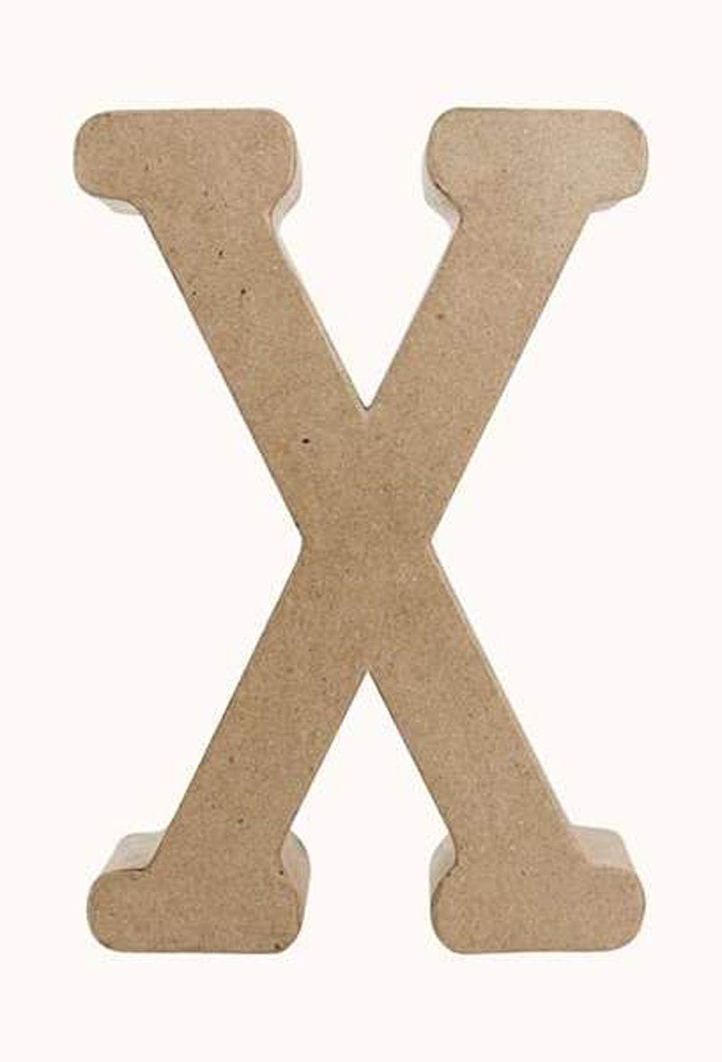 Décopatch Mache Funny Letter X