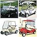 AW Fold Down Golf Cart Windshield Impact Resistant Acrylic Split Windshield Compatible with Club Car DS 1982-2000