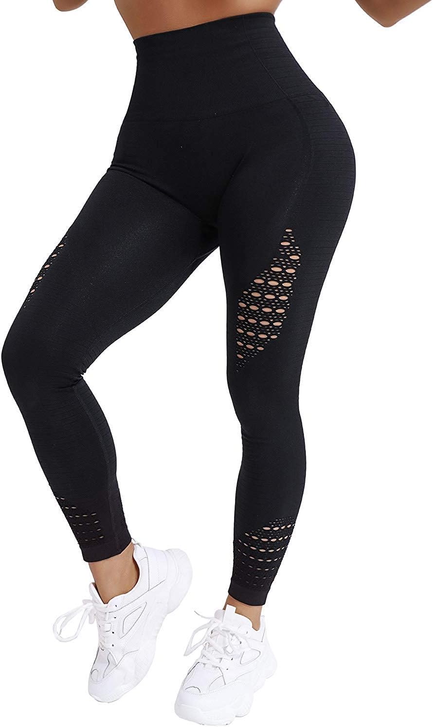 Seamless Yoga Legging High Waist Fitness Pants Butt Lift Stretchy