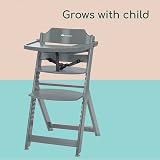 Bebeconfort Timba Evolutive Wooden Highchair 6 Months-10 Years Warm Grey view 5