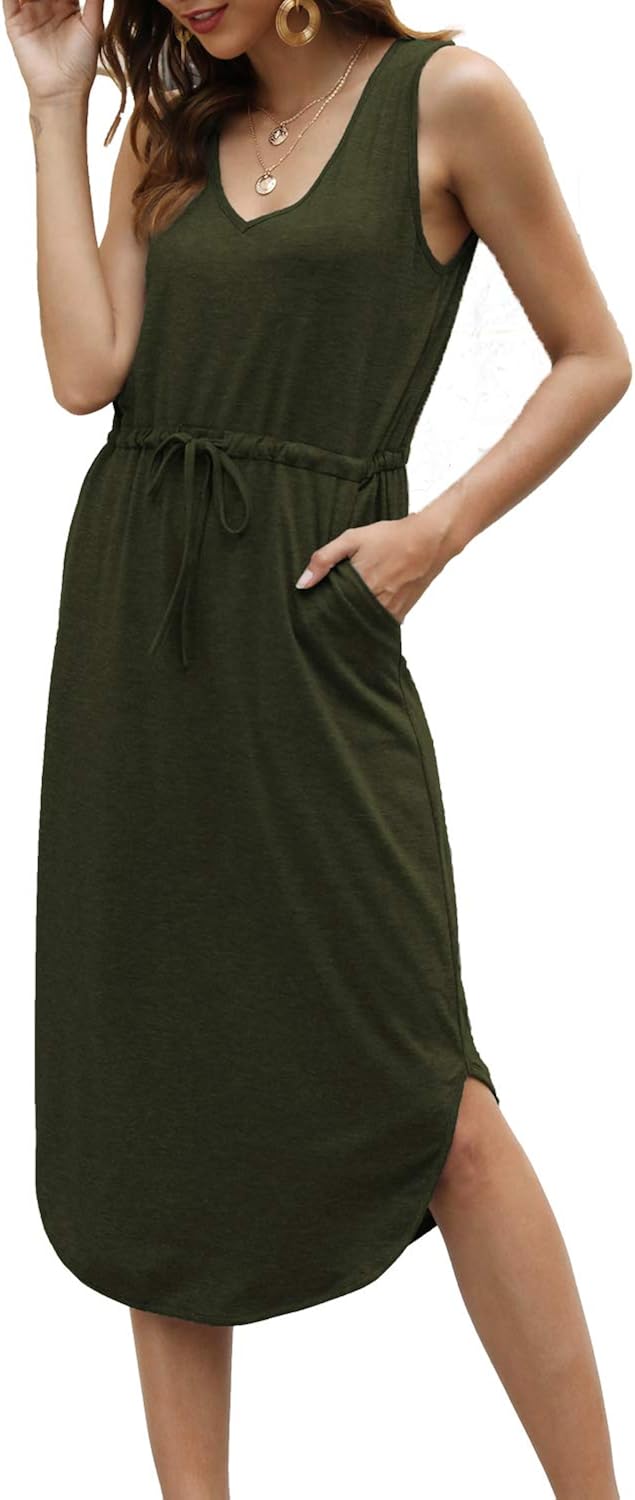 cap sleeve wrap midi dress