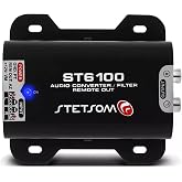 Stetsom ST6100-3-in-1 Product: Car Audio Converter (Wire to RCA), Noise Filter, and Remote Output Activated by Sound for Original Factory Radio Player