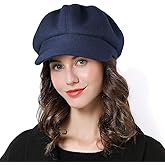 Sumolux Women Beret Newsboy Hat French Wool Cap Classic Autumn Spring Winter