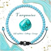 Pendlixy 4 6 8MM Beaded Bracelet Handmade Adjustable Natural Stone Crystal Bracelet Healing Inspirational Gifts for Women Men