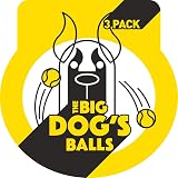 The Dog's Balls Large Yellow Dog Tennis Balls 3-Pack Non Abrasive Felt Floats view 9