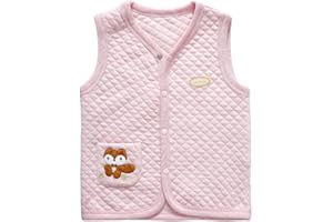 Monvecle Unisex Infant to Toddler Spring Vest Cotton Light Padded Waistcoat