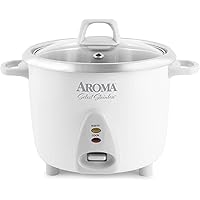 Aroma Housewares Select Stainless Rice Cooker & Warmer with Uncoated Inner Pot, 14-Cup(cooked) / 3Qt, ARC-757SG