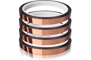 MEBMIK Heat Tape for Sublimation Transfer, Heat Resistant, Adhesive Transfer Tape, Thermal, No Residue, 4 Rolls 10mm x33m(108ft)