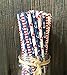 Anchor, Sailor Themed Party Paper Straws 7.75 Inches 75 Pack Red, White, Blue