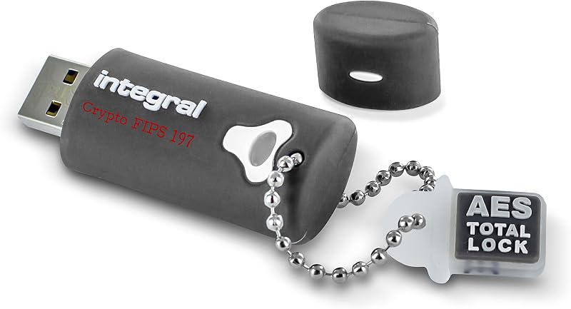 Integral 8GB Crypto-197 256-Bit USB Secure Drive FIPS 197 AES 256