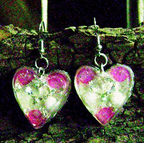 Orgonite Earrings, Open Hook, Relieves stress and reduces pain