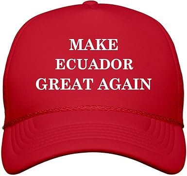 Amazon Com Funnyshirts Org Make Ecuador Great Again Snapback