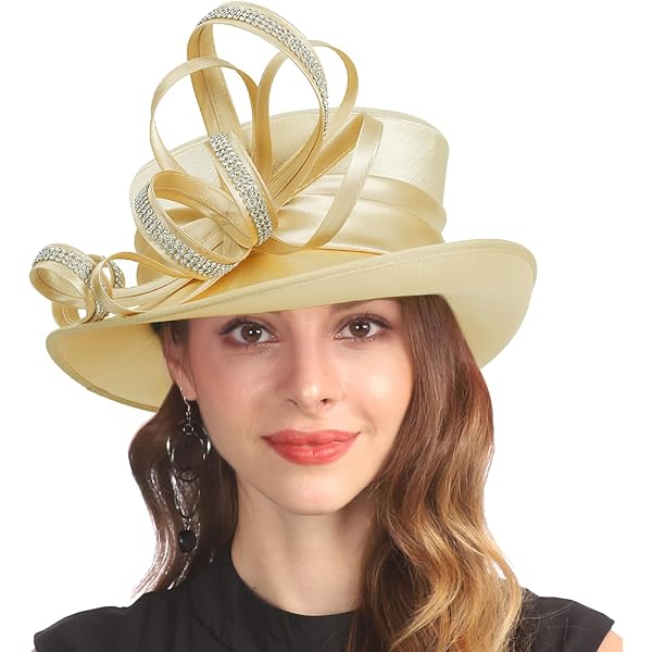 FORBUSITE Church Hats for Women Derby Tea Party Dress Hat for Ladies Bucket  Hats at Amazon Women's Clothing store