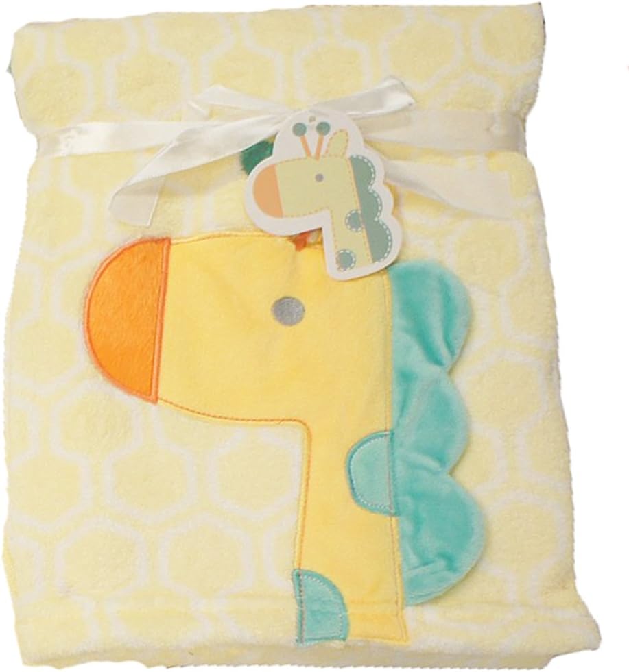 Supersoft Yellow 3D Giraffe Pram/Crib Blanket