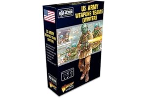 Warlord Games Bolt Action WWII US Army Winter Weapons Teams Figures 1:56 Military Table Top Wargaming Plastic Model Kit 402213110